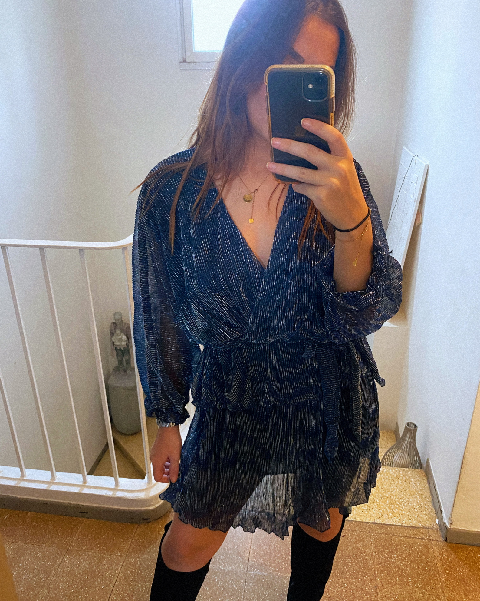 Robe volante lurex LOLA (plusieurs coloris)