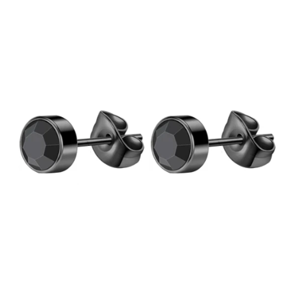 Boucles d’Oreilles Bouton Cristallin – Image 2