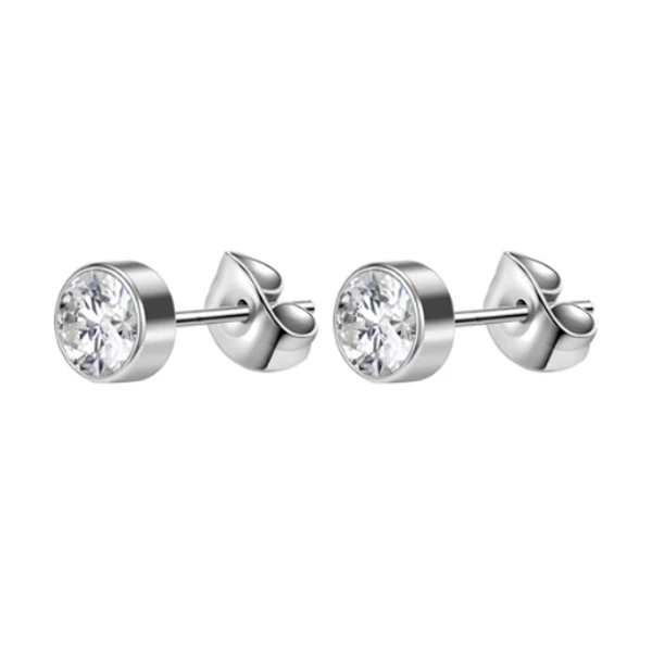 Boucles d’Oreilles Bouton Cristallin – Image 3