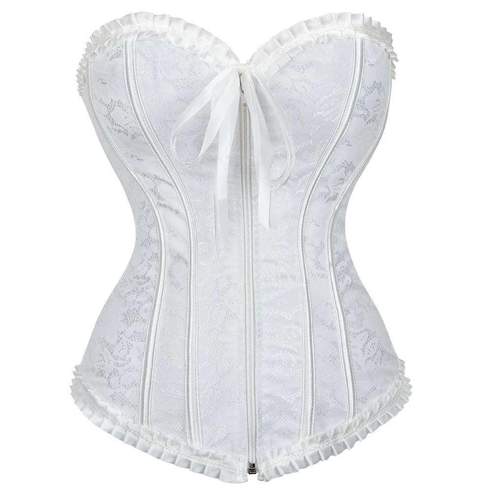 Bustier Corset Blanc Elégant
