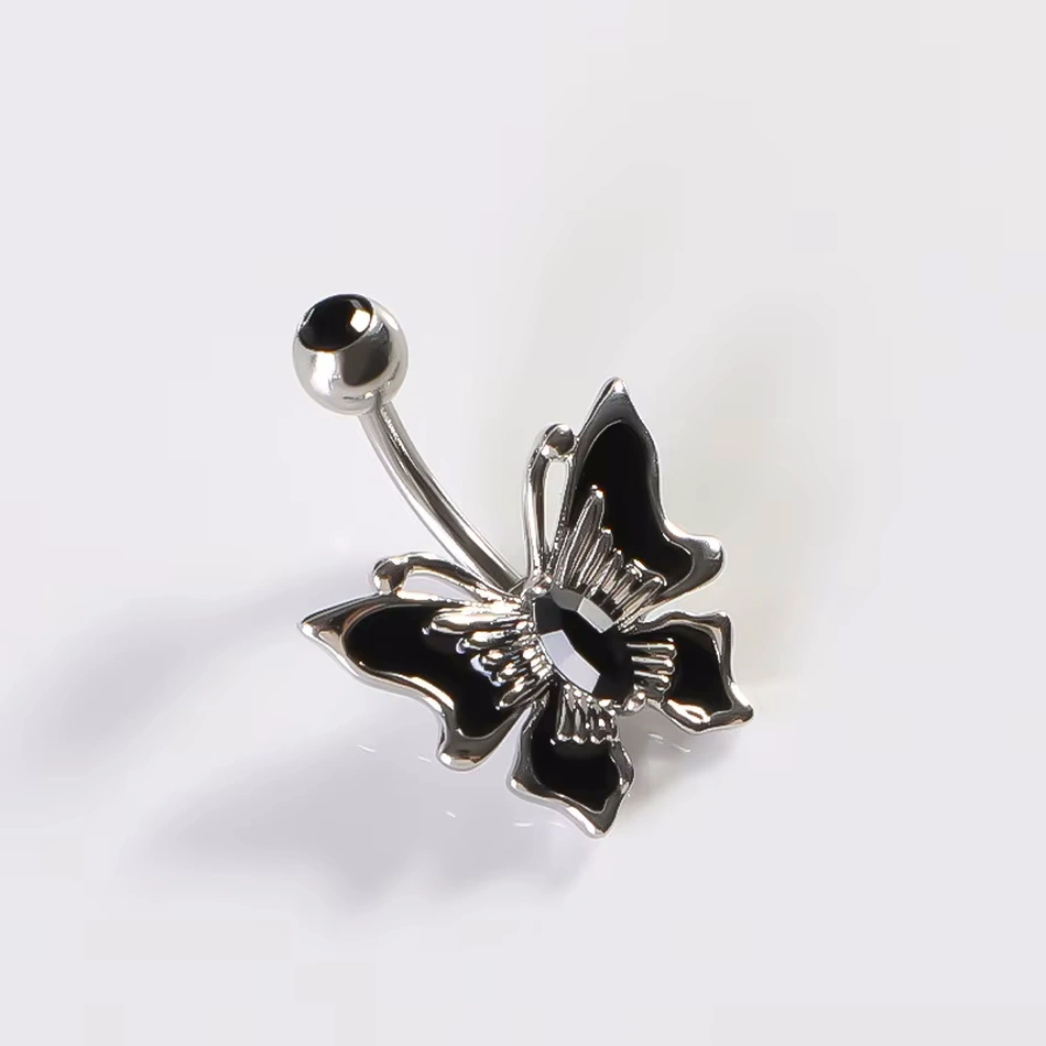 Piercing Nombril Papillon Ébène – Image 2