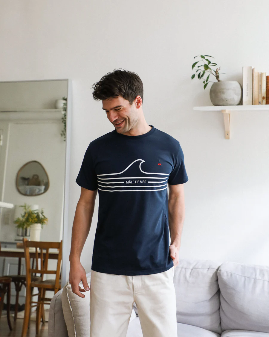 t shirt MÂLE DE MER Marine – Maison FT – Image 6