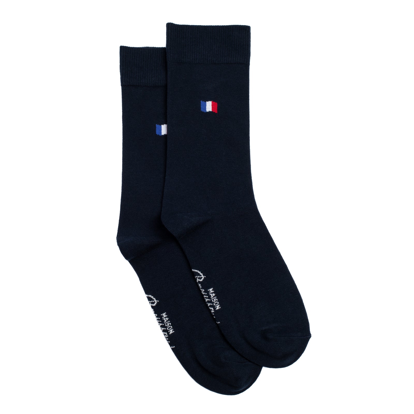 Chaussettes unies drapeau Marine – BROUSSAUD – Image 3