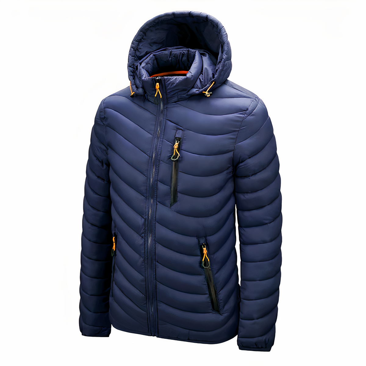 Doudoune à col montant et capuche pour homme – Image 3