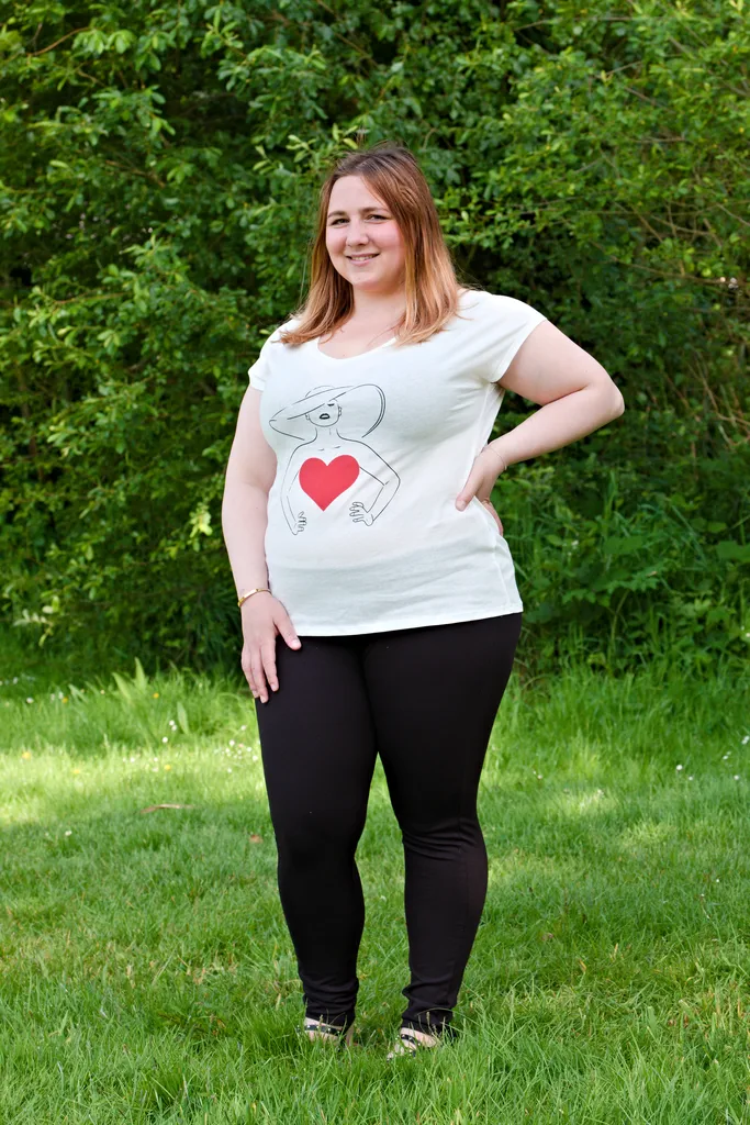 Pantalon legging noir grande taille Mélisse