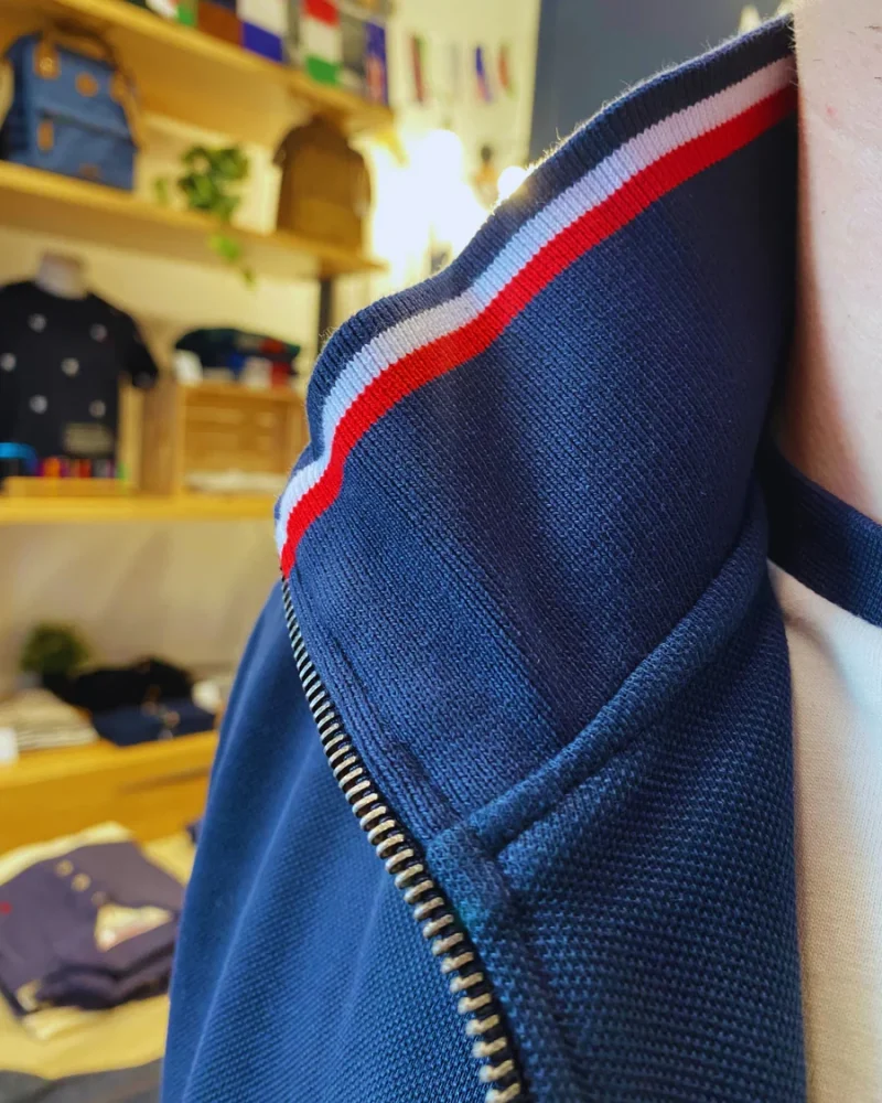 Veste homme zippée DIMITRI Marine – Maison FT – Image 7
