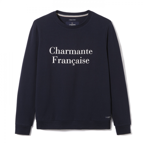 Sweat Femme STELLA CHARMANTE FRANCAISE Marine – La Gentle Factory – Image 2