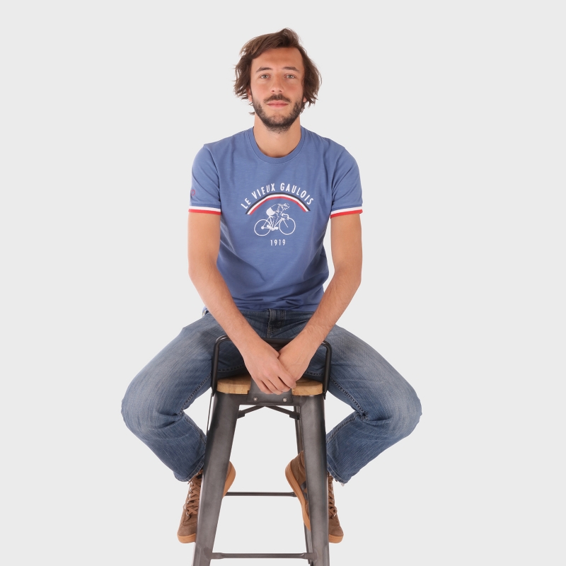 T-Shirt MC LVG Bleu – Sports d’époque